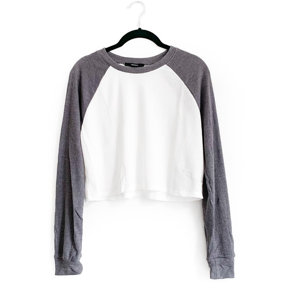 Forever 21 Tops - F21 Colorblock Raglan Waffle Knit Top Small